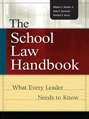 cover image of The School Law Handbook